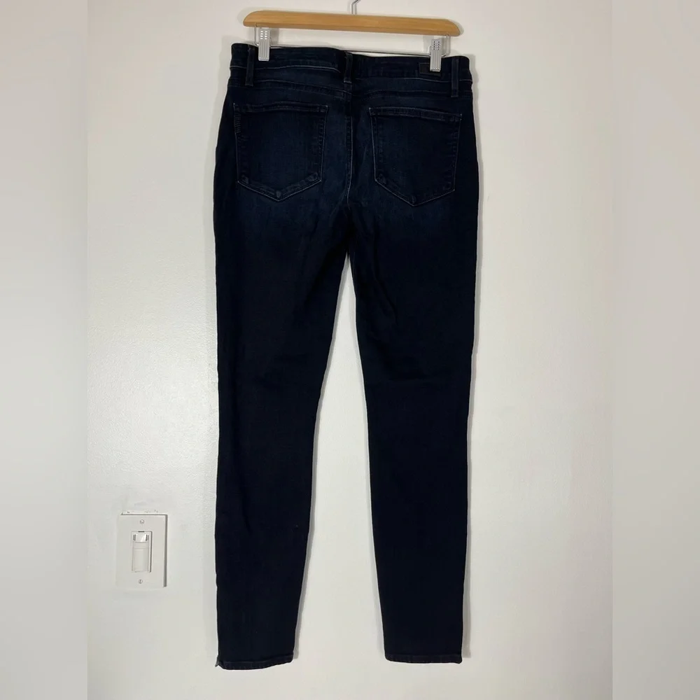 PAIGE Denim Jill Zip Style Skinny Jeans Womens Size 30 Dark Wash USA Made - Picture 7 of 16
